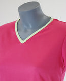 t-shirt femme manches courtes WOODY fuchsia