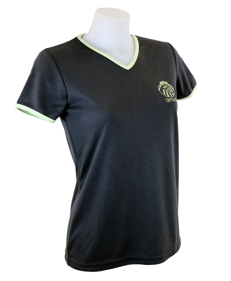 WOMEN'S BREATHABLE T-SHIRT SHORT SLEEVES WOOTEL SLATE GREY