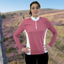 t-shirt femme manches longues WIGY vieux rose