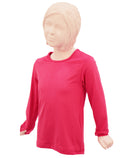 t-shirt enfant manches longues KAMI Fuchsia