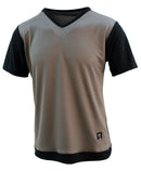 t-shirt homme manches courtes ZOU Gris galet et Noir