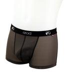 boxer homme coutures plates ZIGGY 3D ajouré graphite noir