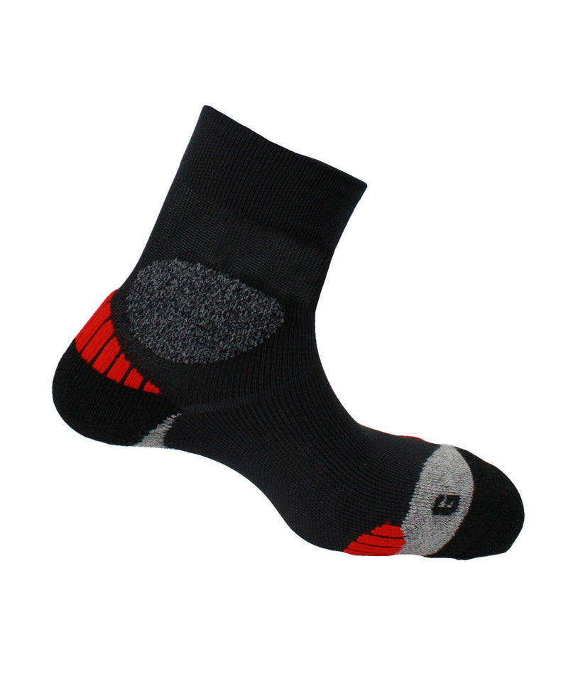 chaussettes anti-ampoules socquettes ATRAIL noir/rouge