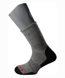 chaussettes laine mérinos jarrettes AWOOL gris
