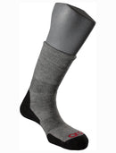 chaussettes laine mérinos jarrettes AWOOL gris