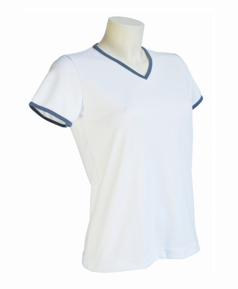 t-shirt femme manches courtes WOODY blanc
