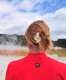 t-shirt femme manches courtes col zippé WINCY rouge