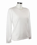 t-shirt femme manches longues WAWI blanc