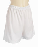 short femme uni WOLLE blanc