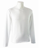 t-shirt homme manches longues col rond ZAMI blanc