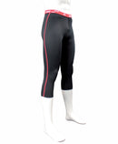 corsaire homme coutures plates ZOCER noir / rouge