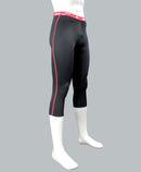 corsaire homme coutures plates ZOCER noir / rouge