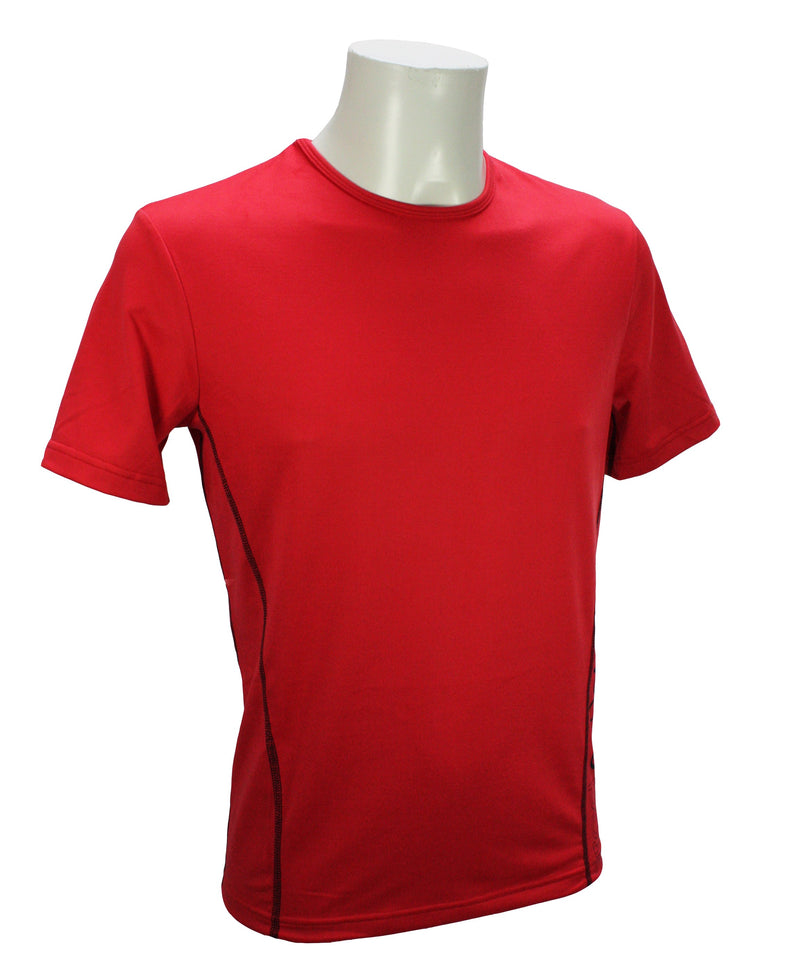 t-shirt homme manches courtes col rond ZUN rouge