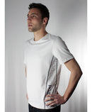 t-shirt homme manches courtes col rond ZUN blanc