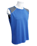 débardeur homme ZYKE bleu roi et gris