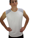 débardeur homme ZYKE blanc et gris