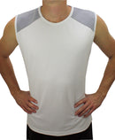 débardeur homme ZYKE blanc et gris