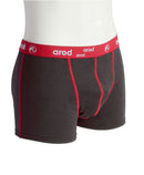 boxer homme coutures plates ZIGGY ardoise et rouge