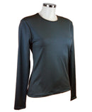 t-shirt femme manches longues col rond WAMI ardoise