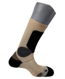 chaussettes anti-ampoules jarrettes ATREK beige / noir