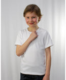 t-shirt enfant manches courtes KAZI blanc