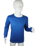 t-shirt enfant manches longues KAMI bleu roi