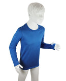 t-shirt enfant manches longues KAMI bleu roi