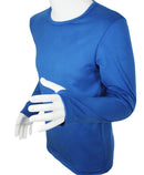 t-shirt enfant manches longues KAMI bleu roi