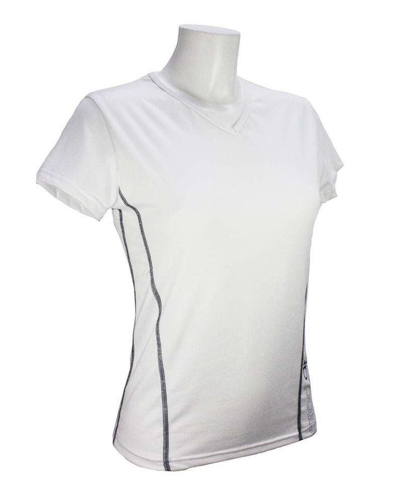WOMEN'S BREATHABLE STRETCH T-SHIRT WIIT WHITE