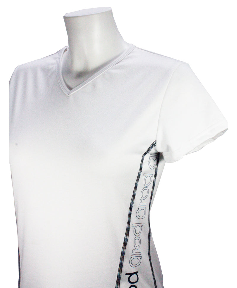 t-shirt femme manches courtes col V WIIT blanc