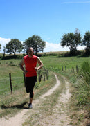 corsaire homme coutures plates ZOCER noir / rouge