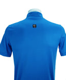 MEN'S TECHNICAL T-SHIRT SHORT SLEEVES ZIPPED COLLAR ZINCY KINGS BLUE