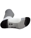 chaussettes anti-ampoules mini-socquettes ARUN blanc gris