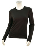 NOUVEAU t-shirt femme manches longues col rond WAMIR noir