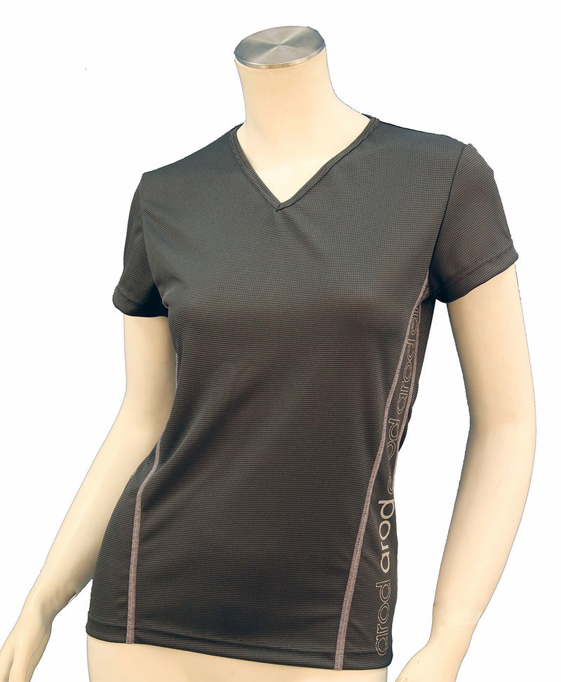 WOMEN BREATHABLE STRETCH T-SHIRT WIIT APRICOT