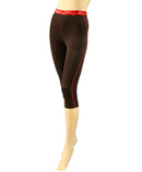 corsaire femme thermique WOVER anthracite / rouge