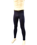 caleçon long homme coutures plates ZALON Marine / Noir