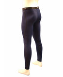 caleçon long homme coutures plates ZALON Marine / Noir