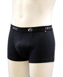 NOUVEAU - boxer homme coutures plates ZIGGY Marine Noir COTON BIO EA